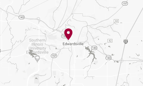 map of Edwardsville office location